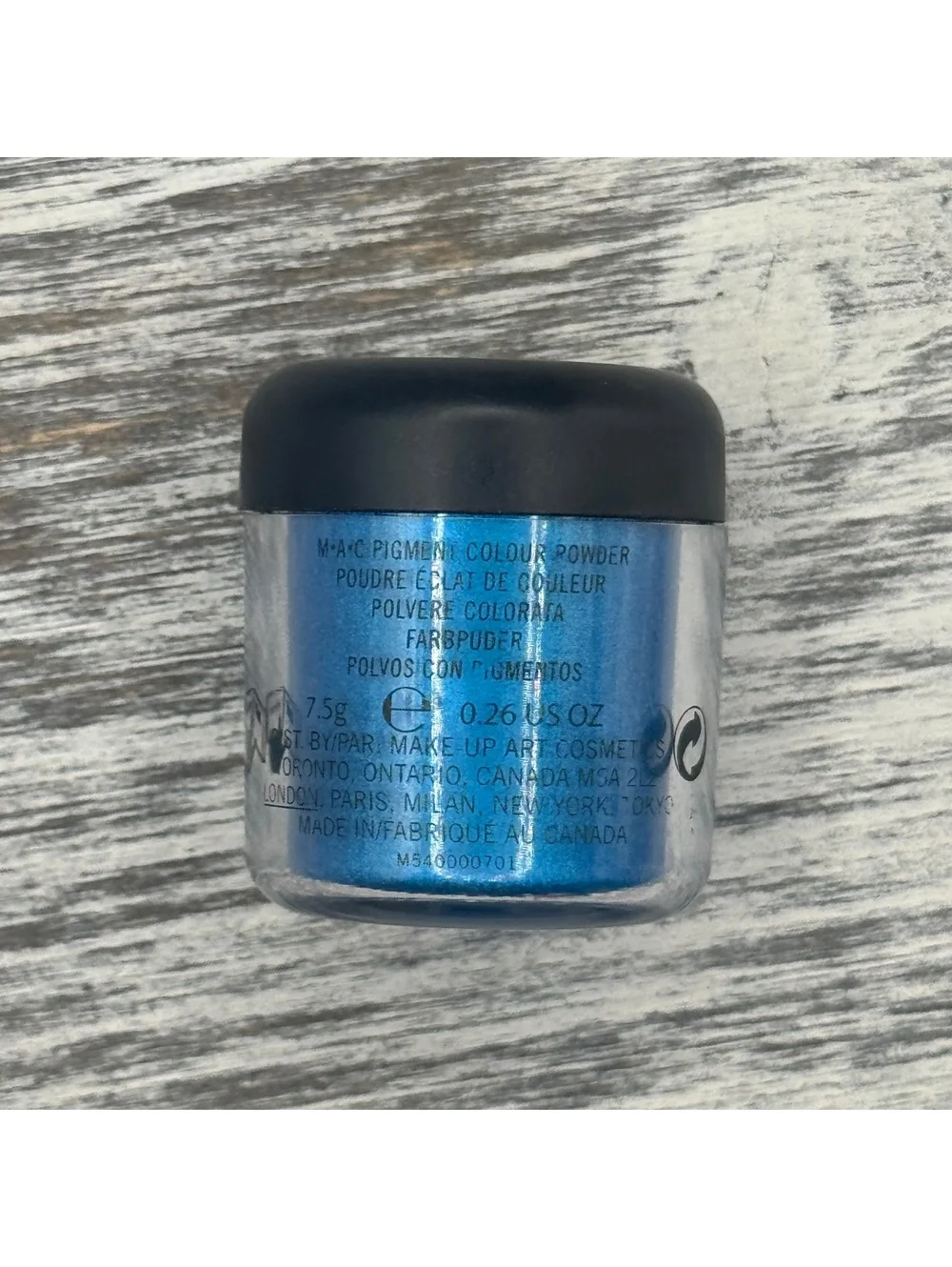 MAC Cosmetics Loose Pigment BLUE (A55) 7.5 G/.26 oz RARE Brand New Without Box